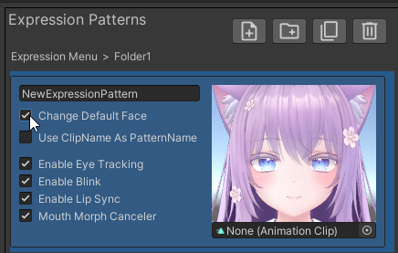 Change Default Expression