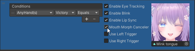 Enable Mouth Deformation Cancellation